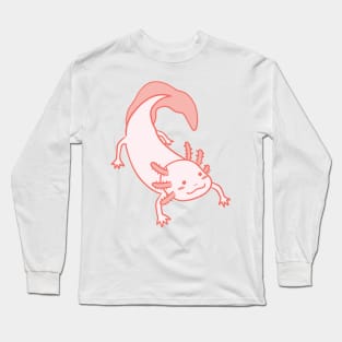 Cute kawaii Axolotl Drawing Long Sleeve T-Shirt